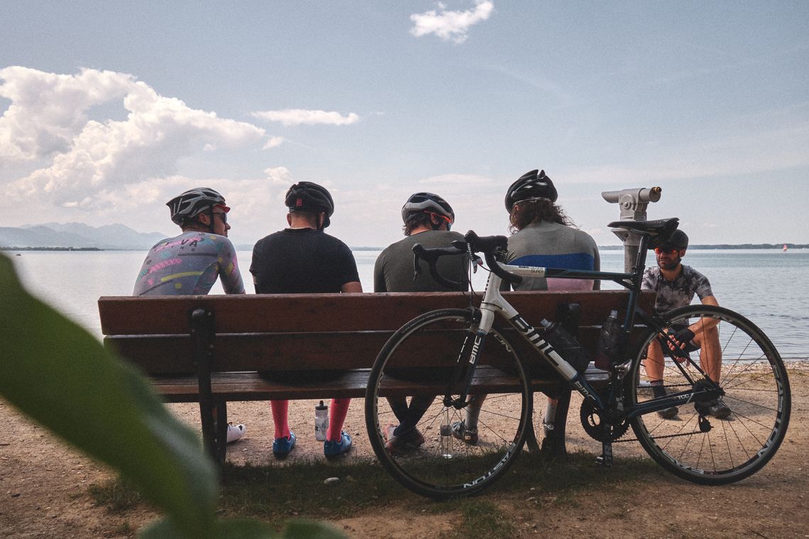 Tobi, Sascha, John, Bob, and Stefano · Chiemsee, Germany · May 31, 2018 · © Philipp Doms